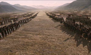 Forces about to collide at Philippi (Photo: HBO).